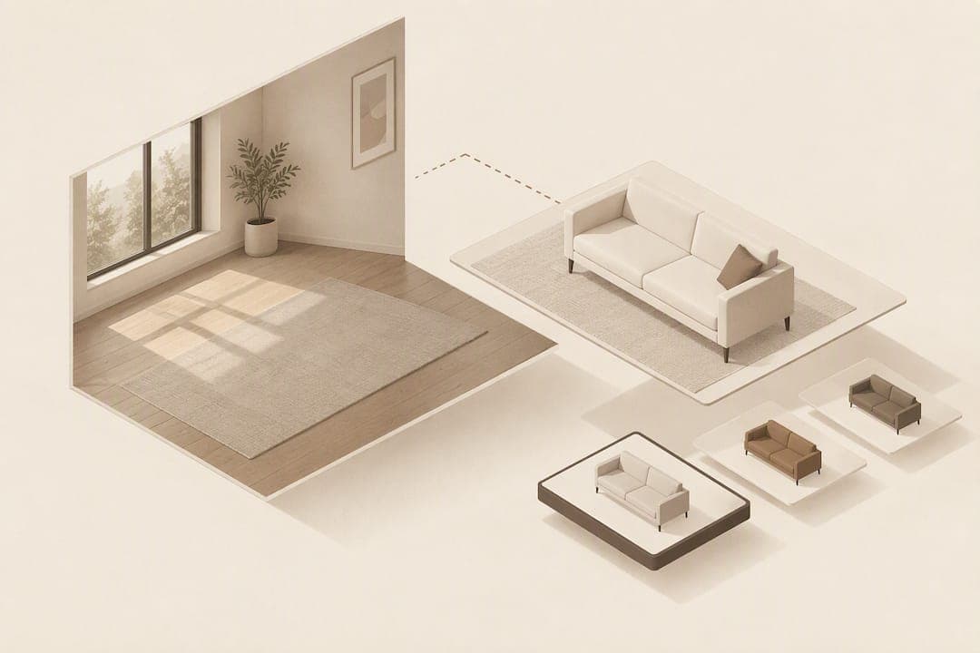 Furniture Visualization Widget: 500 Free Previews, No 3D