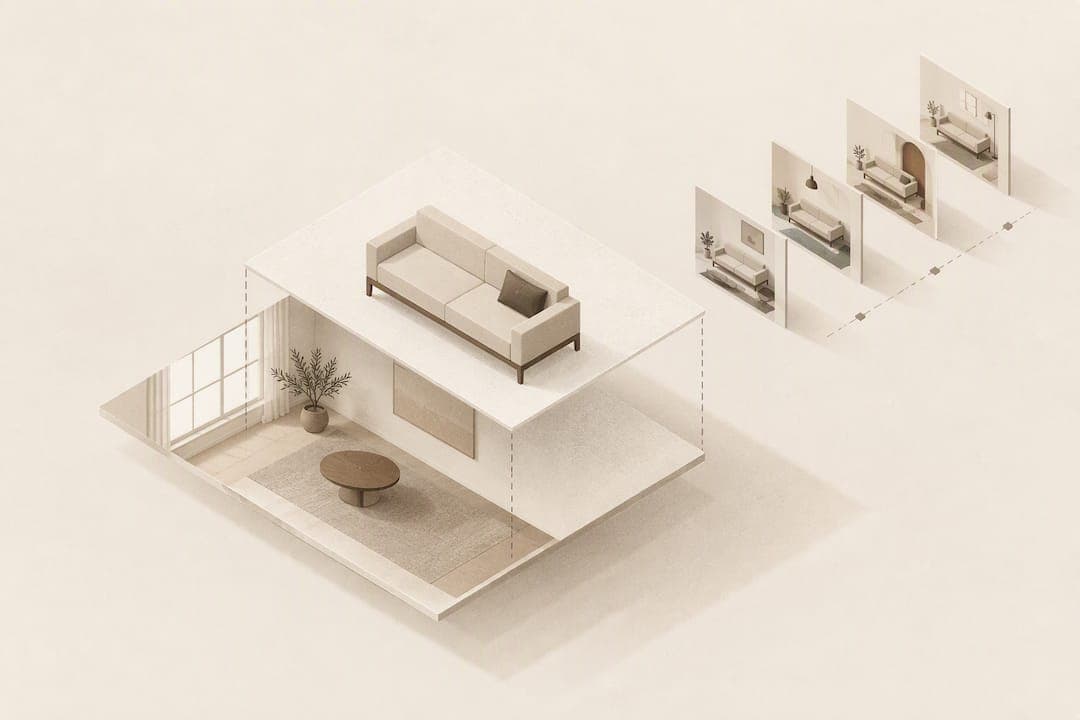 Lifestyle Photos vs Visualization: Furniture Compositing at Scale